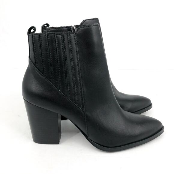 BLONDO Women's Reese Ankle Boot US 9.5 Black Leather Waterproof Bootie NWOB - Picture 2 of 13